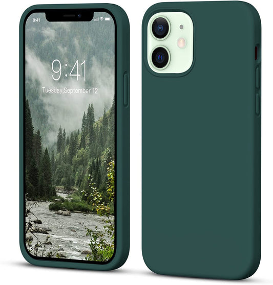 Liquid Silicone Cover Liquid Silicone Non -Slip Full Body Protective Covers Shockproof Back Cover Military Green