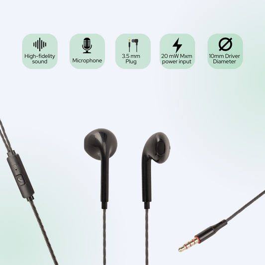 Nypsun TWS Wired lightning Earphone, With Mic, Superior Sound, Calling Button