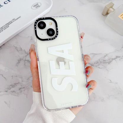 Nypsun Sea Case Camera and Drop Protection Thin Protective Clear Back Cover Case White Colour