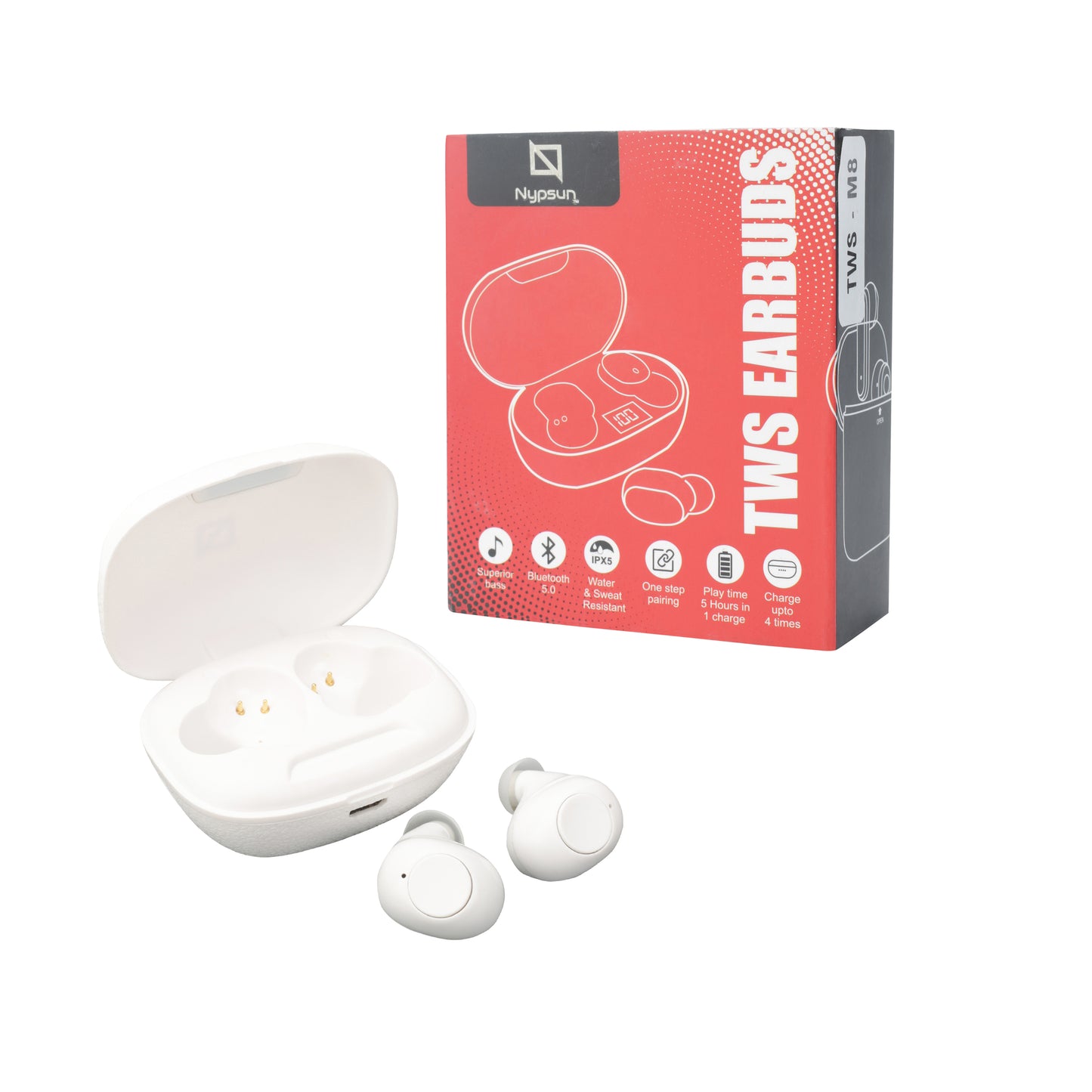 Nypsun TWS Wireless Bluetooth Earbuds