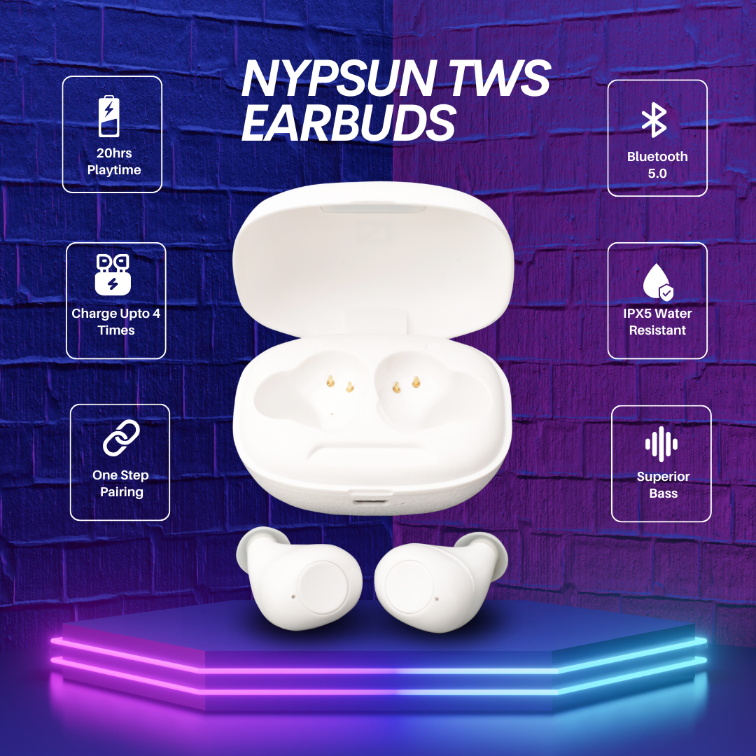 Nypsun TWS Wireless Bluetooth Earbuds