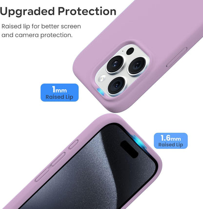 Liquid Silicone Cover Liquid Silicone Non -Slip Full Body Protective Covers Shockproof Back Cover Purple