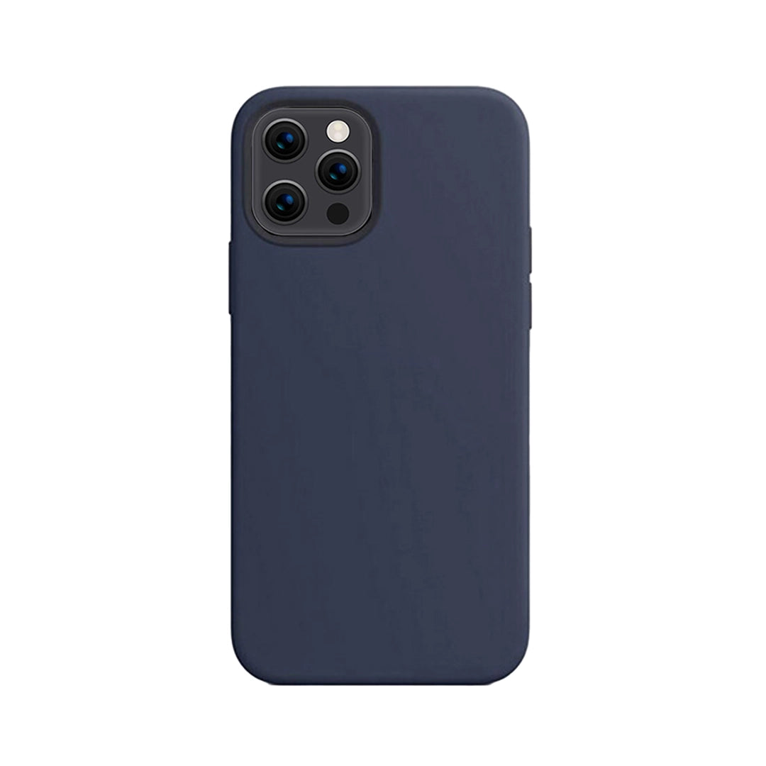 Liquid Silicone Cover Liquid Silicone Non -Slip Full Body Protective Covers Shockproof Back Cover Navy Blue